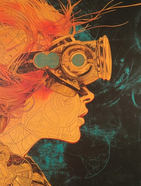 一组很有艺术风格人物插画效果