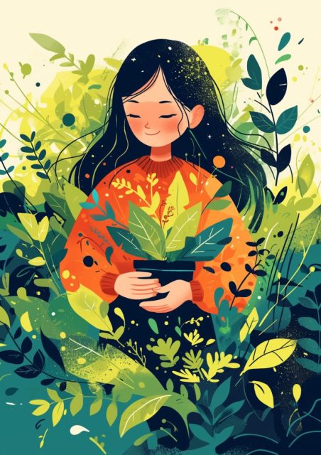 一组适合图书插画的提示词展示