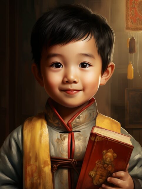 一组小孩摄影效果图展示