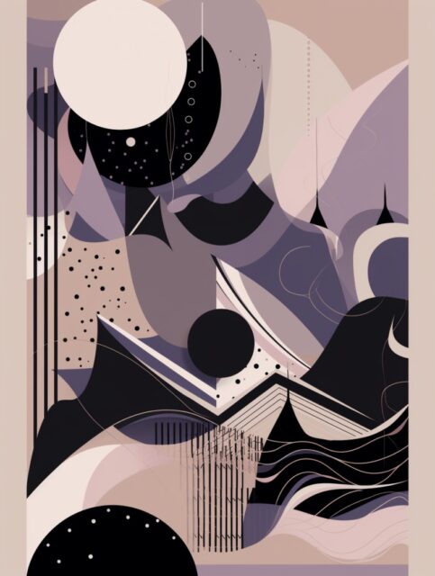一组很科幻的插画背景效果图