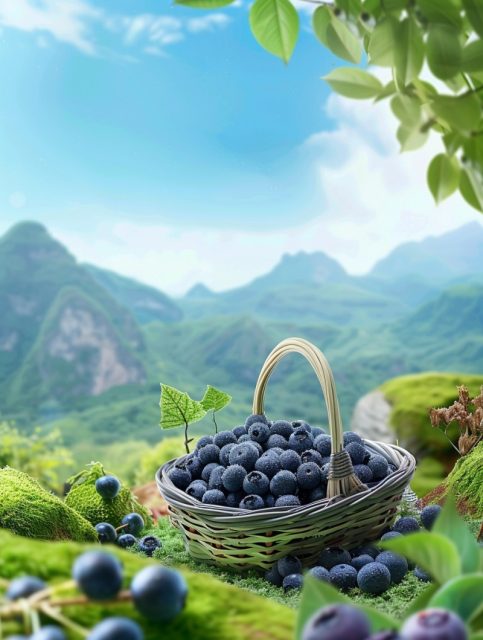 一个展示食品摄影海报场景提示词