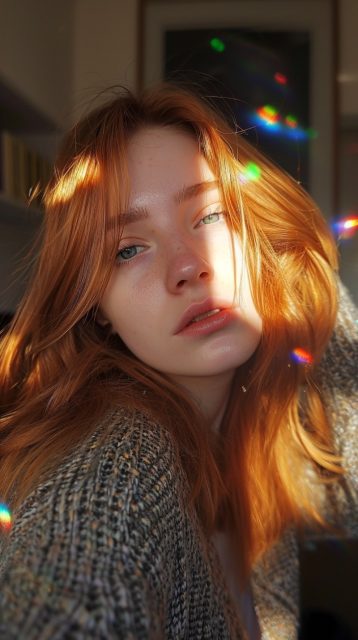 一组刚刚睡醒的女孩摄影作品展示