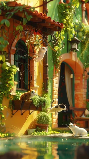 一组梦幻场景提示词效果展示