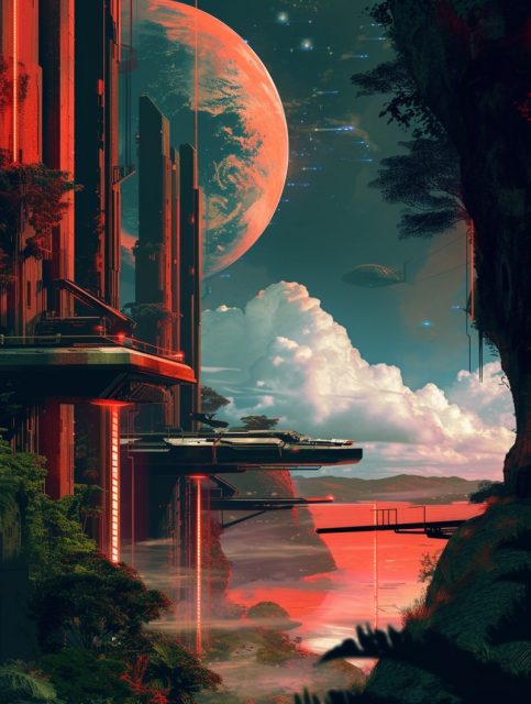 一组很有特点的科幻场景效果展示