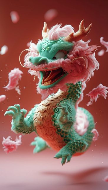 一组中国龙卡通ip效果展示