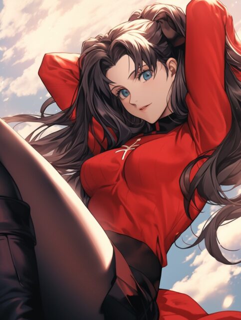 ailab.design_Close_up_Vivid_vector_of_a_beautiful_Rin_Tohsaka_f_64697e2b-5580-4dde-9061-c38ddd7fbc32