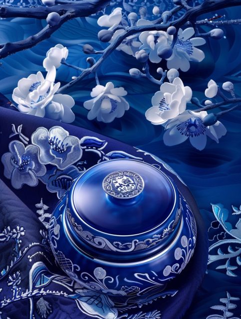 一组中国风瓷器场景摄影展示