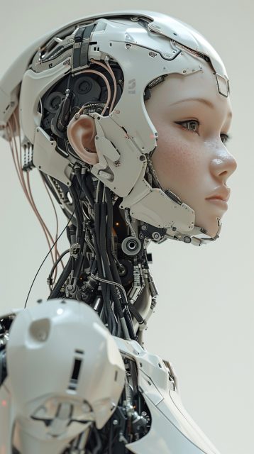 一组机器人写真科技效果展示