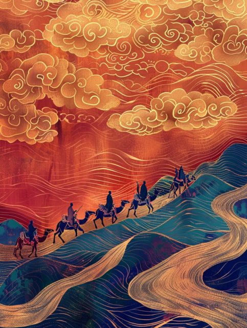 ailab.design_Dunhuang_art_style_illustration_X_a_camel_caravan__2ed10034-1823-4c79-9681-c43125bec331
