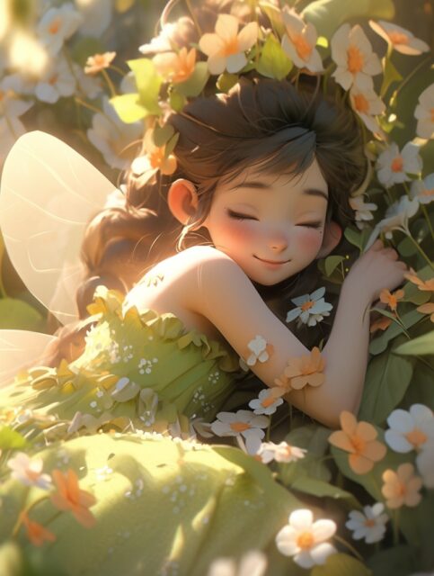ailab.design_Flower_fairy_fairy_long_eyelashes_dream_scene_Pixa_d2ba1785-e60c-4576-9206-133c86f67af5