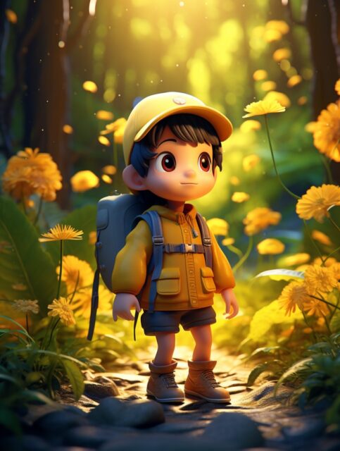 ailab.design_Full_body_cute_little_boy_exploring_the_forest_bea_d1773358-7336-4aed-84ec-df2186c24f7b