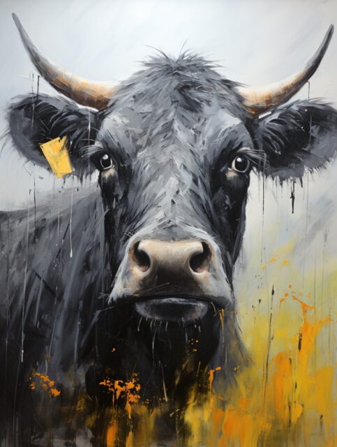 ailab.design_Happy_black_colour_cow_grey_background_oil_paintin_12487881-4cb8-4331-a012-3c3ee8c0baf6