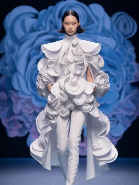 ailab.design_Model_on_stage_simple_background_futuristic_Chines_b9dc989a-24fe-42ba-ae50-8b0e6aaa248a