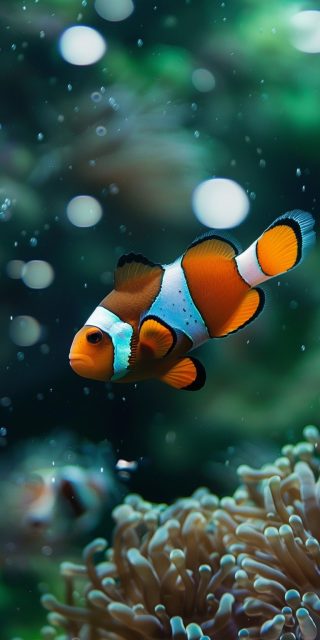 ailab.design_Original_iPhone_wallpaper_with_clown_fish_on_green_d55e63be-39e3-4455-b3c2-458d9aa73bfb