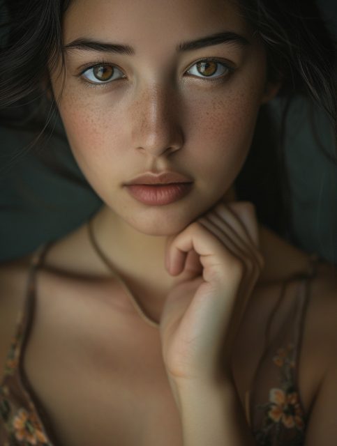 一组真实的女性人物摄影效果展示