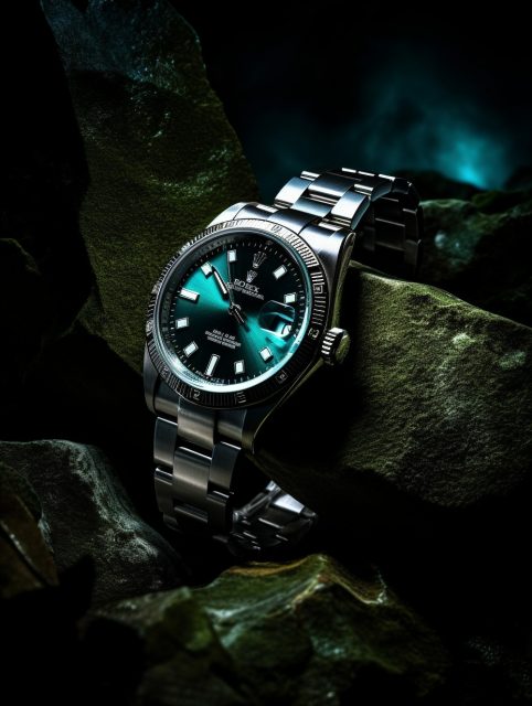 ailab.design_Product_photography_Rolex_watch_emerald_color_over_4e98a8f4-9680-401d-a6f4-a7a9d125144f