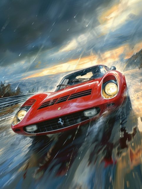 ailab.design_Red_Ferrari_296_GTBdriving_out_fromfirestorm_hyper_42c85f61-ca8e-4d0f-b509-72244f992d09