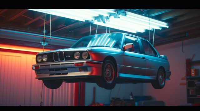 ailab.design_Silver_1992_bmw_e30_M3_suspended_with_wires_inside_39a7f08b-a779-41cf-b36c-57b9bc38ffcf