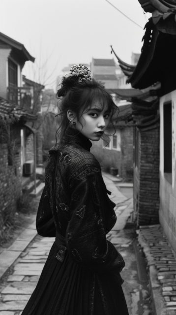 一组人像黑白摄影效果展示