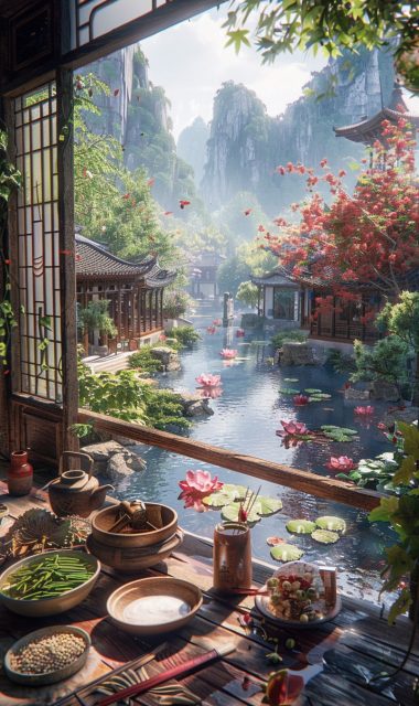 ailab.design_The_summer_feel_of_a_Chinese_garden._There_are_lot_0393c1e7-a9bb-4328-89d1-8259b7a1566b