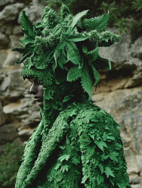 一组很有艺术氛围的服装设计效果