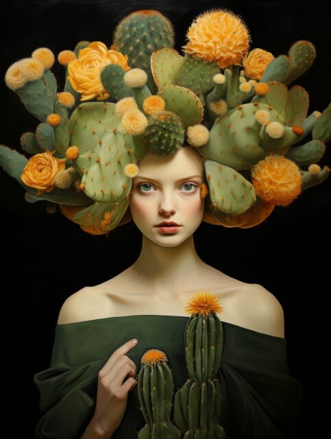 ailab.design_Woman_with_a_Cactus_Hat_artwork_by_Edmund_Dulac_an_52dfea72-7552-4499-bc13-a1df476c70e4