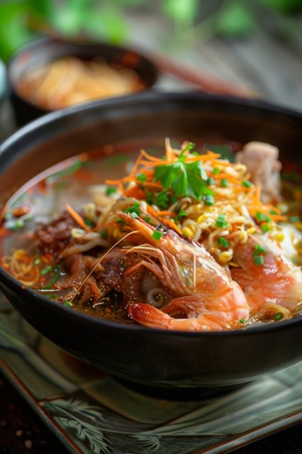 ailab.design_a_bowl_of_soup_with_a_bowl_of_steamed_shrimp_and_m_ad6e3854-3cb1-4bf1-b1bb-4101086f0c93