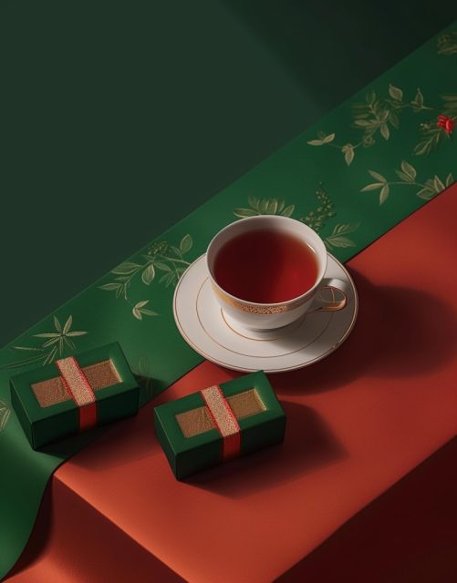 简约的中国风茶水包装展示