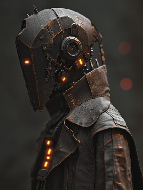 一组科幻的赛博机器人展示效果