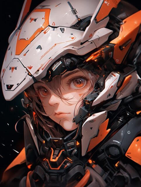 ailab.design_a_girl_with_an_orange_robot_helmet_eyes_and_orange_e0e8f715-7a17-43e9-92dc-b1426707d74d