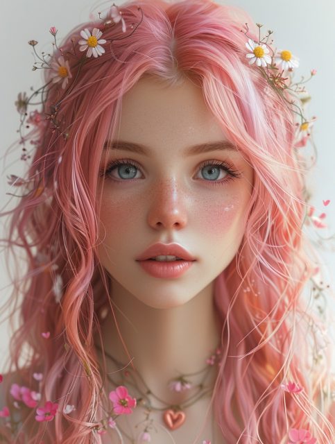 ailab.design_a_girl_with_pink_hair_around_hearts_and_flowers_th_83c12422-e823-4367-aaa9-23371d4950d0