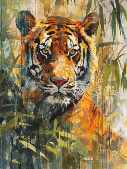 ailab.design_a_painting_of_a_TIGER_WITH_A_TIGER_CUB_amosaic_by__73952909-85b8-4c27-bee0-f4ceafb45a0b