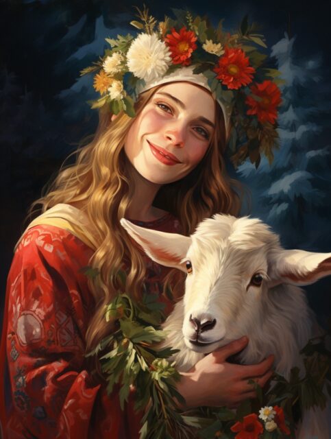 ailab.design_a_portrait_of_mother_christmas_and_a_goat._Christm_c2a6387f-3b13-4ea5-a8e9-400f95c2bb06