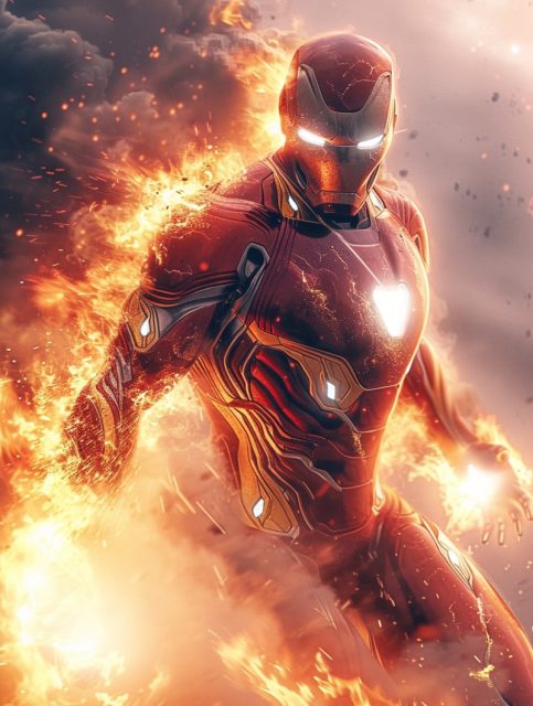 ailab.design_a_poster_of_iron_man_with_fire_lighting_up_the_sky_51f59949-f89f-44d7-9000-b035714a5795