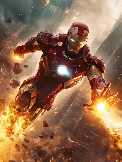 ailab.design_a_poster_of_iron_man_with_fire_lighting_up_the_sky_6e2e79f7-2184-4fd0-a1b5-a6caff35b6ee