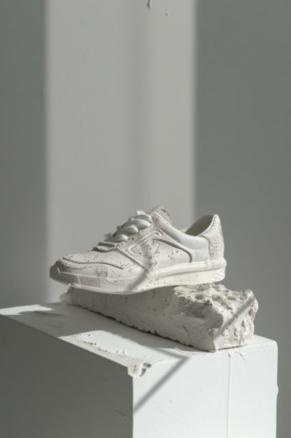 ailab.design_a_shoe_is_on_a_white_block_of_concrete_in_the_styl_22168657-11f3-471f-8e16-6d38c41beef3
