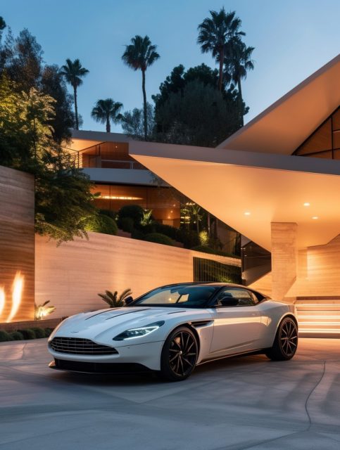 ailab.design_a_white_2023_AstonMartin_DB11_parked_infront_of_an_3578175a-dc5e-455c-a829-ee0c867f9e42