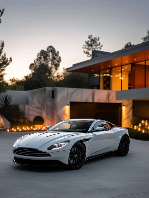 ailab.design_a_white_2023_AstonMartin_DB11_parked_infront_of_an_cb79c34c-13f8-428d-9f1e-5a1e37965947