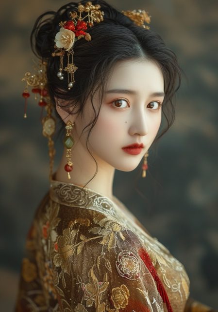 一组国风女孩真实写真摄影效果展示