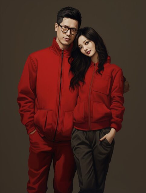 ailab.design_cool_minimalist_chinese_new_year_couple_photoreali_57720542-17da-49b4-ad15-54e104816c17