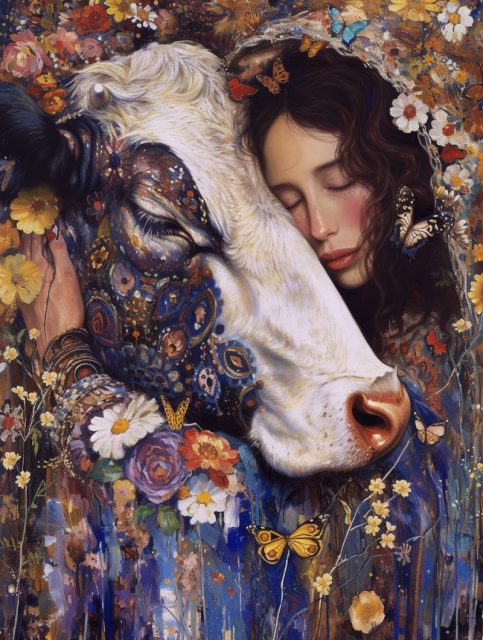 ailab.design_detailed_oil_painting_of_sacred_cow_hugged_by_a_wo_04254d17-b99d-4697-96cf-9e364f3a0906