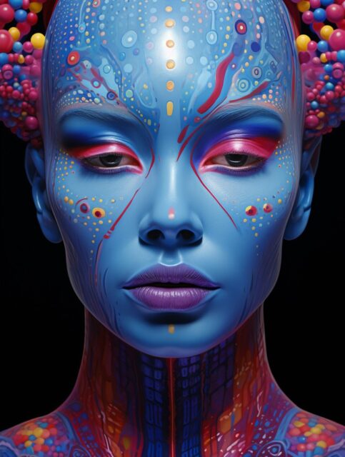 富有科幻特色的人物特写效果