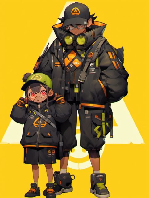 一组很有风格的卡通人物效果展示