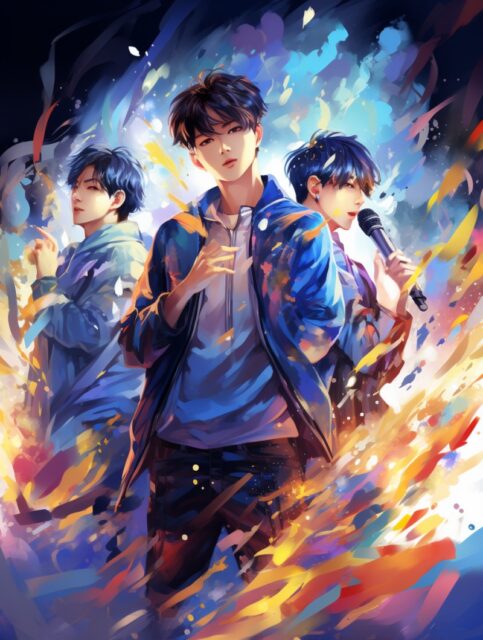 ailab.design_k_pop_poster_in_blue_colors_de875cc7-e948-4550-b6fc-948dd97cf4bb