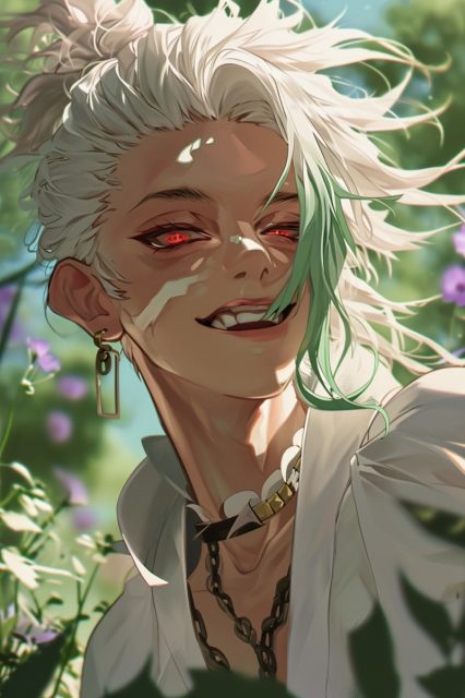 ailab.design_male_Ishigami_Senku_softly_smiling_messy_chaotic_w_1a6efe74-30d8-4f9d-9874-11e2ffc0435a