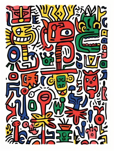 ailab.design_mayan-inspired_keith_haring_style_doodle_using_vib_9ca8e824-942d-446b-8988-663983f38010