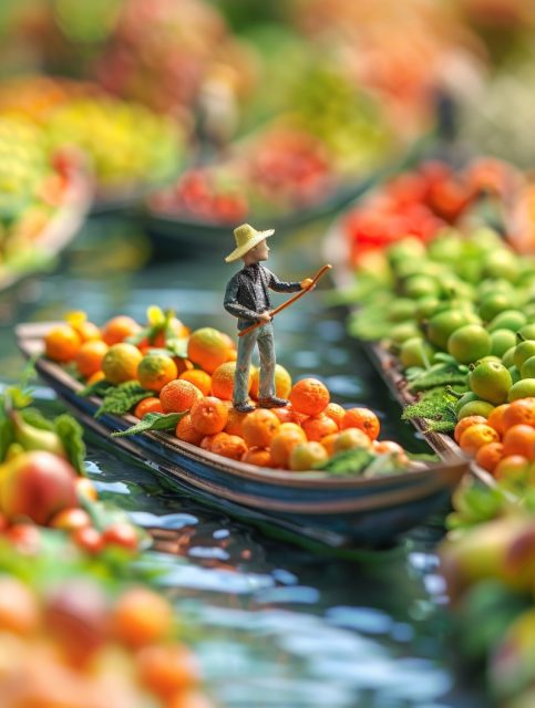 ailab.design_miniature_fisherman_floating_through_rows_of_fruit_0e2a8103-5852-4efa-93be-08982e9e226d