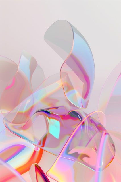 一组科幻彩色透明效果背景图