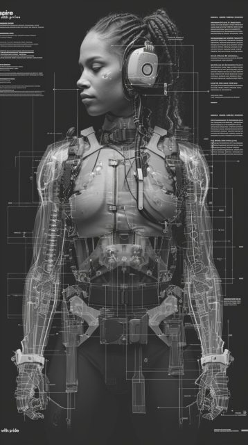 一组科技人物效果展示图