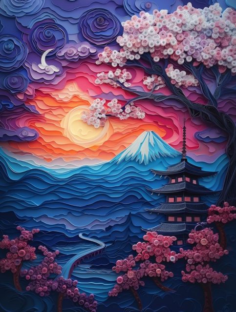 ailab.design_paper_quilling_illustration_of_dark_sunset_over_th_918bd62a-c506-4876-95a1-327c290eaf7c